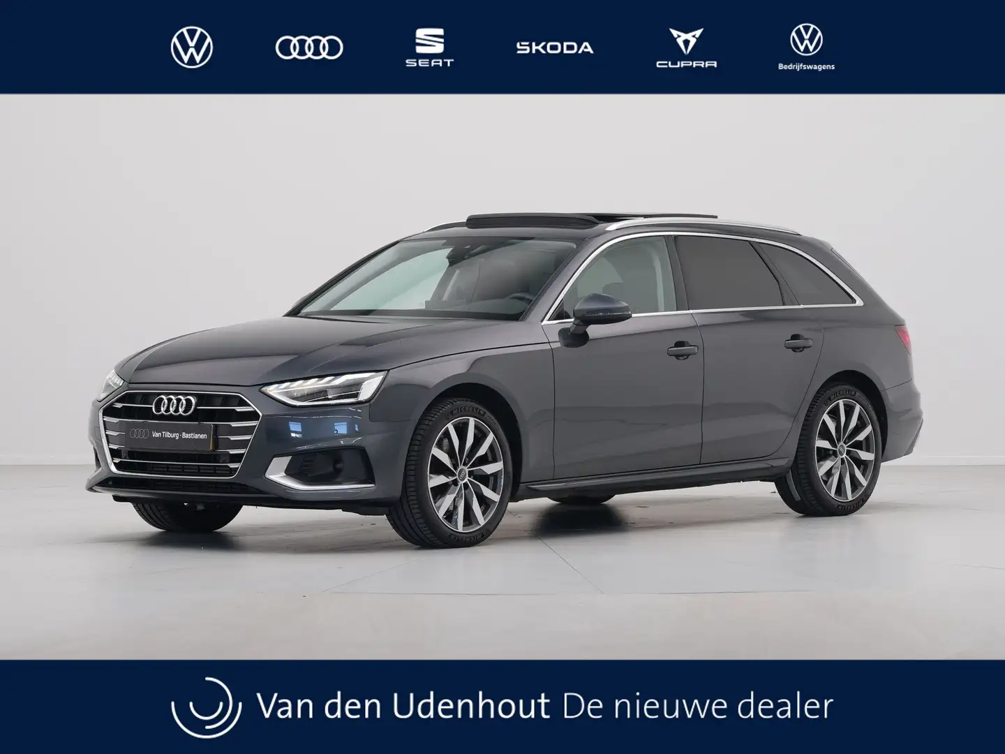 Audi A4 Avant 35 TFSI 150pk S-Tronic Business Edition Pano Grijs - 1