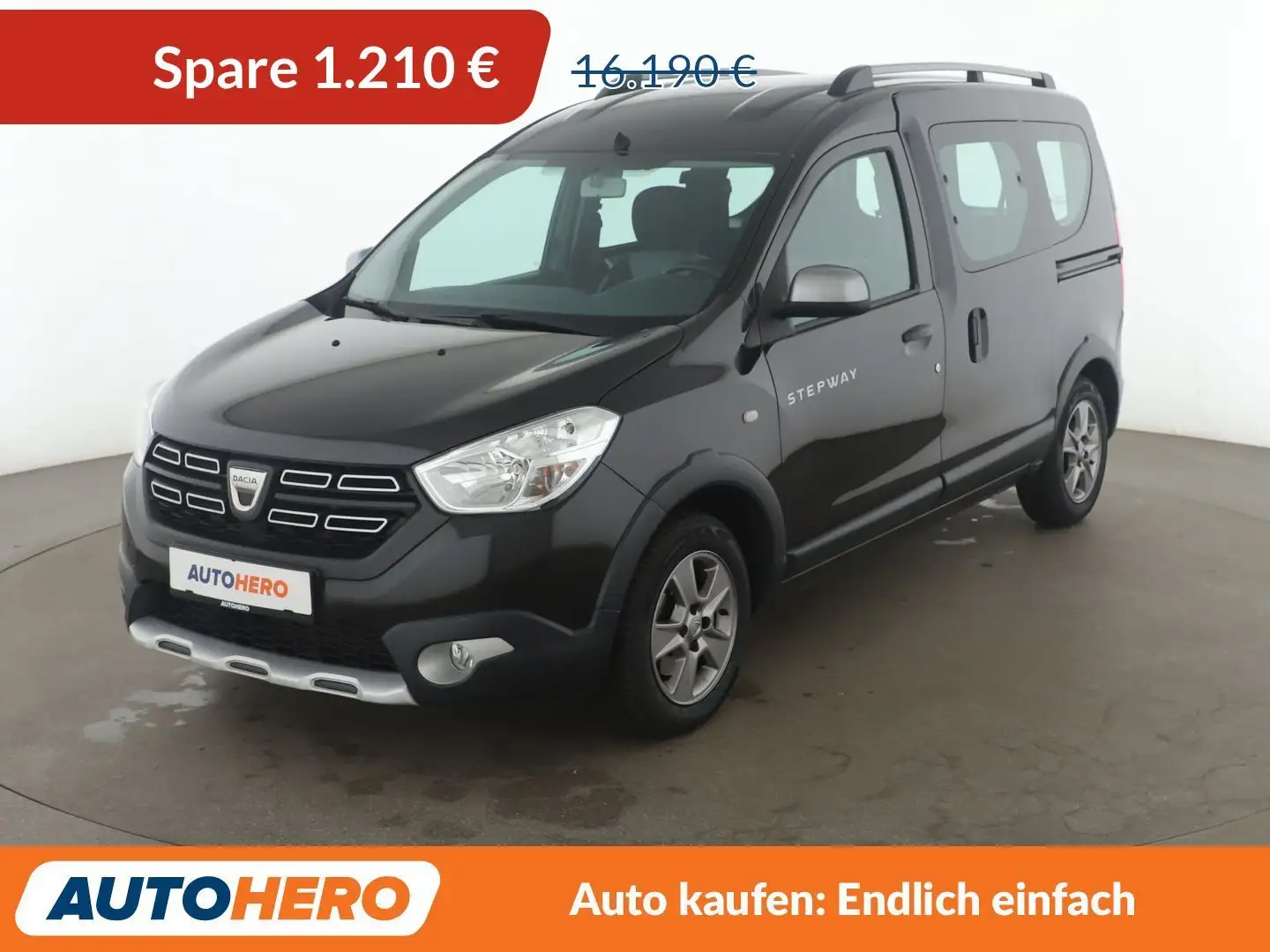 Dacia Dokker 1.2 TCe Stepway*NAVI*TEMPO*PDC*LIM*SHZ* Schwarz - 1