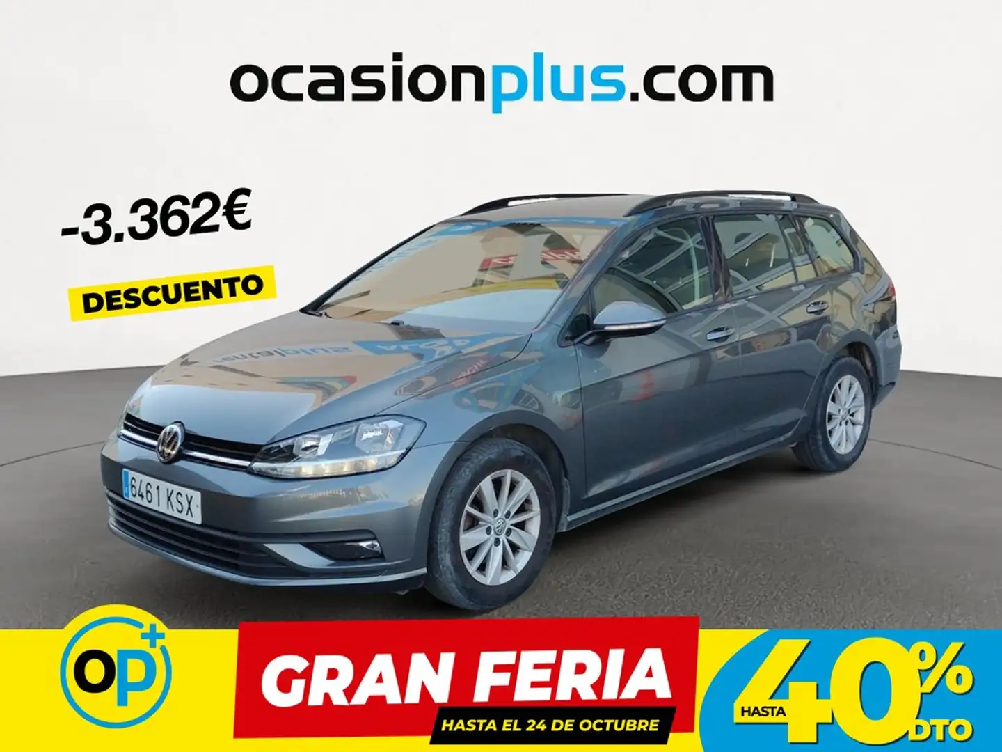 Volkswagen Golf Variant 1.6TDI Business and Navi Ed. Gris - 1