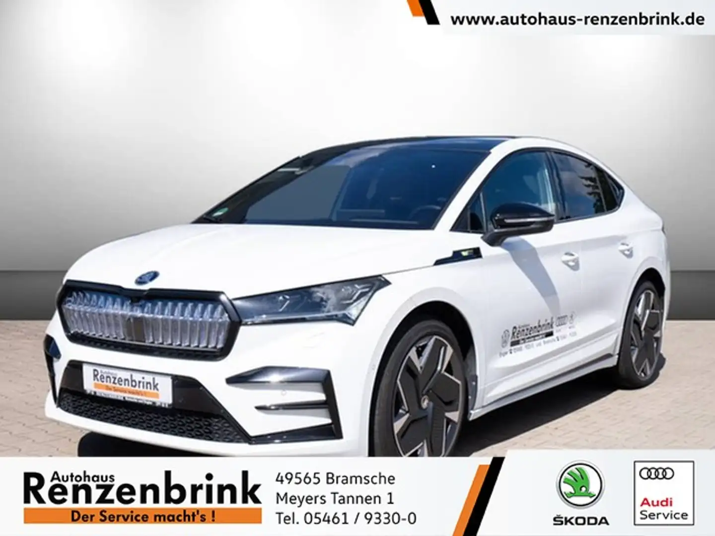 Skoda Enyaq iV Coupé RS 4x4 MATRIX*HUD*RFK*PANO Weiß - 1