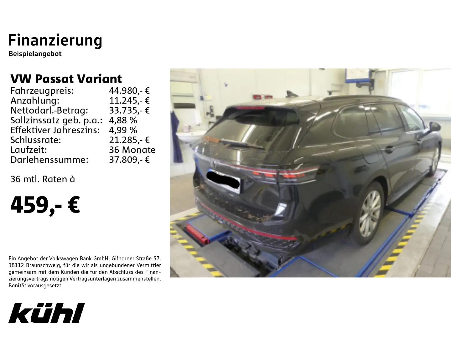 Volkswagen Passat Variant 2.0 TDI DSG R line IQ.Light ACC D Schwarz - 2