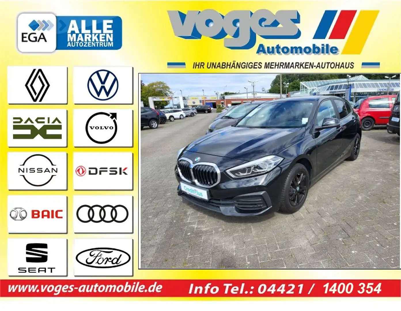 BMW 116 116d Advantage Schwarz - 1