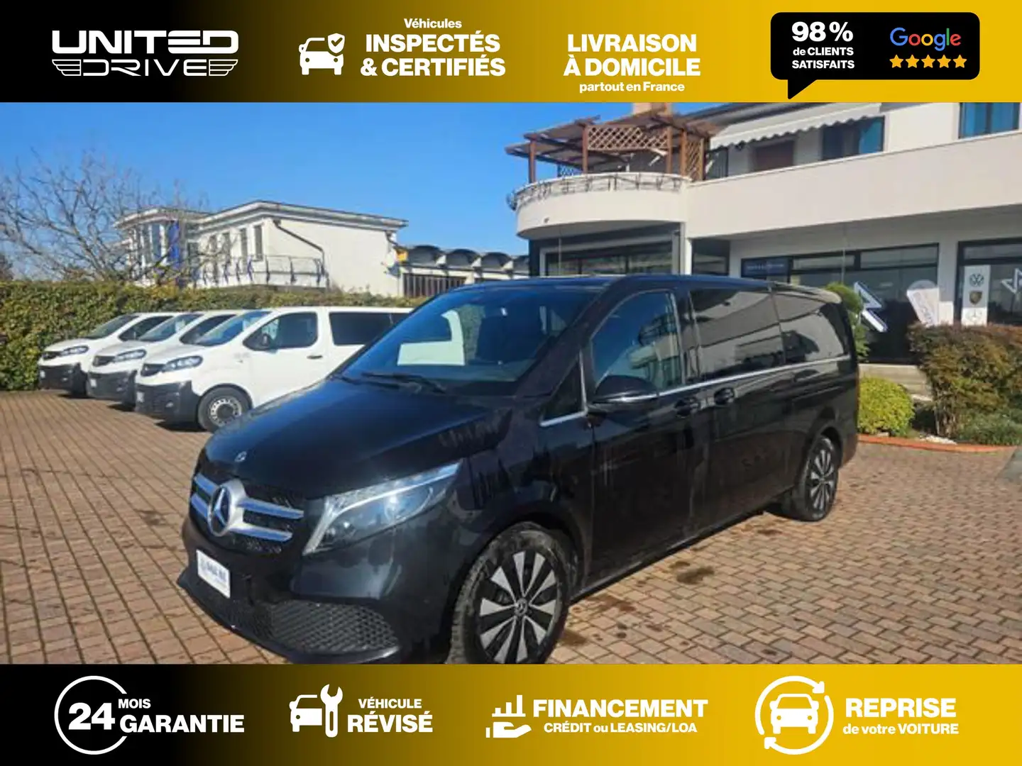Mercedes-Benz V 300 d Extra-Long  8pl 9G-TRONIC Avantgarde 237CV Noir - 1