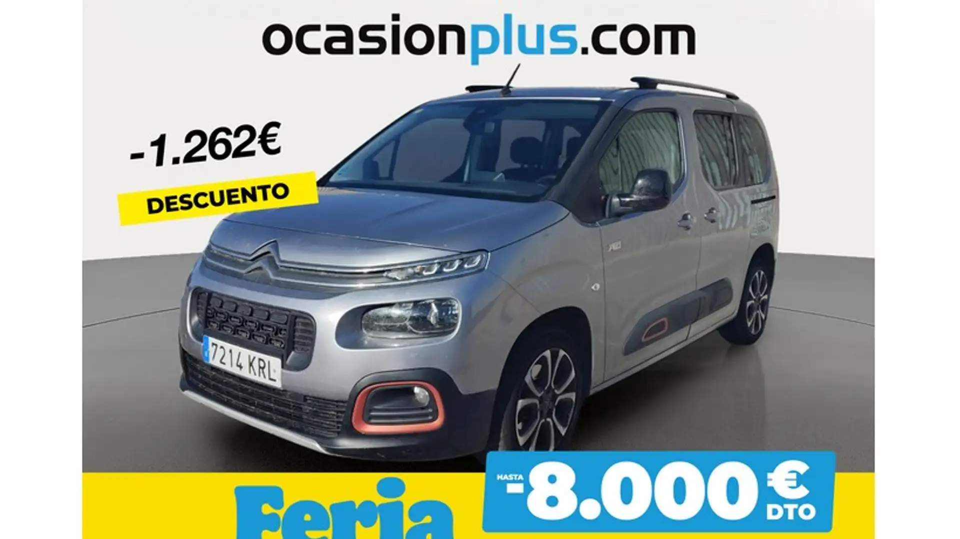 Citroen Berlingo Van BlueHDi S&S Talla M Driver 130 Gris - 1