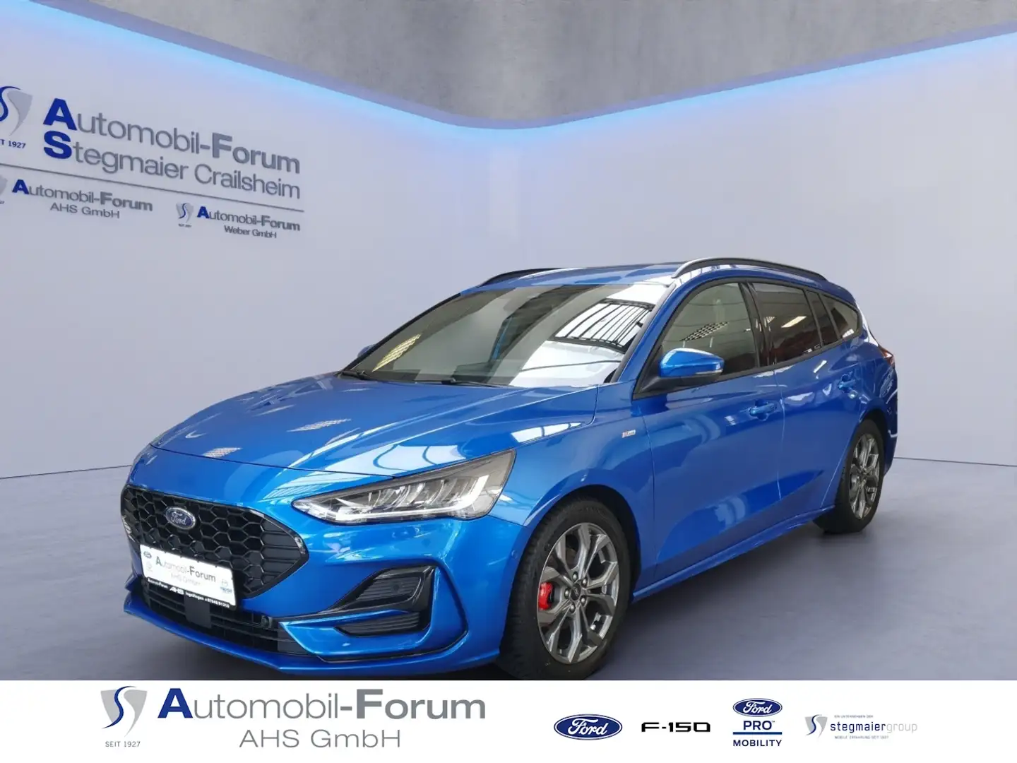 Ford Focus Turnier ST-Line X 1.5 EcoBlue *ACC*AHK*LED*B&O* Bleu - 1