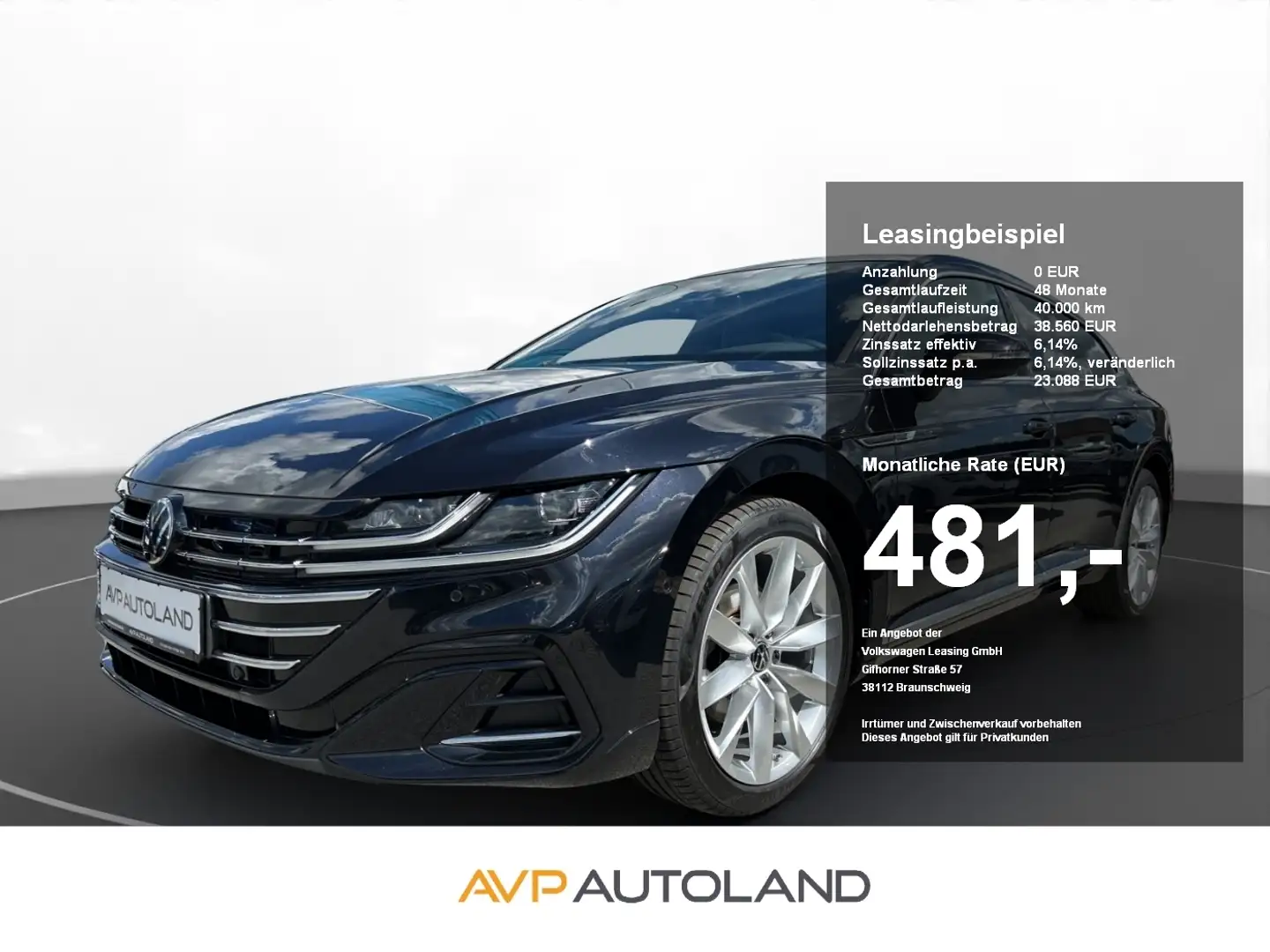 Volkswagen Arteon Shooting Brake 1.4 TSI DSG eHybrid R-Line Schwarz - 1