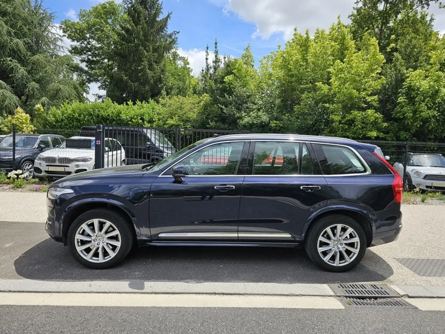 Volvo XC90 T8 303+87 ch Geartronic 8 7pl Inscription Luxe tva Bleu - 2