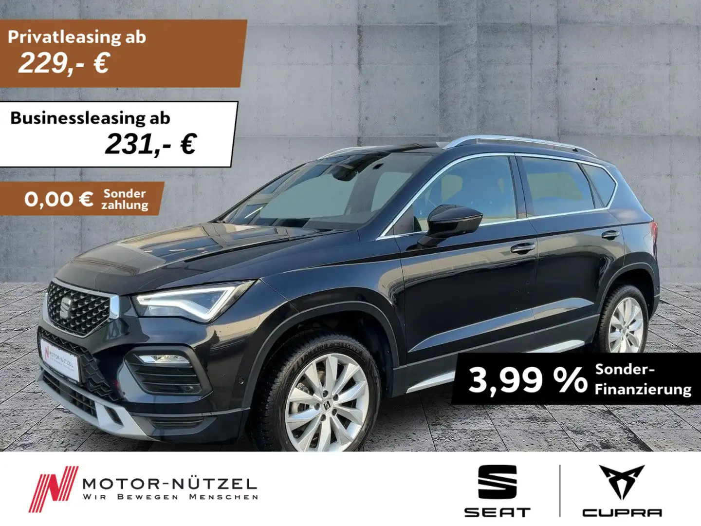 SEAT Ateca 1.5 TSI DSG XPERIENCE LED+NAVI+APP+ACC+SHZ Schwarz - 1