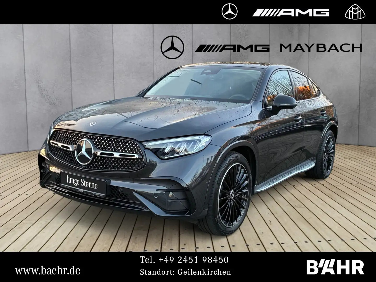 Mercedes-Benz GLC 300 GLC 300 d 4M Coupé AMG+Night/MBUX/LED/Pano/20" Grau - 1