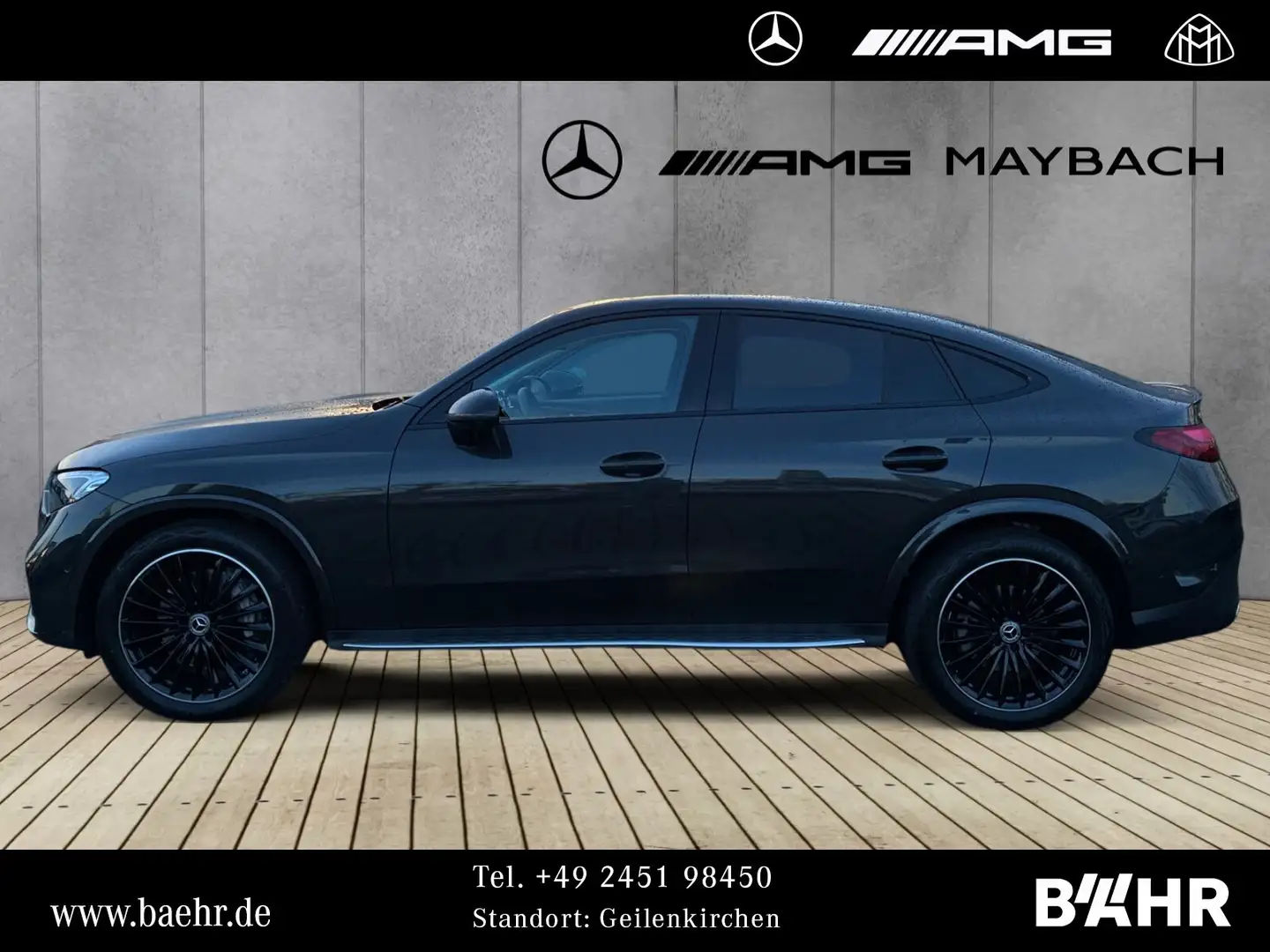 Mercedes-Benz GLC 300 GLC 300 d 4M Coupé AMG+Night/MBUX/LED/Pano/20" Grau - 2