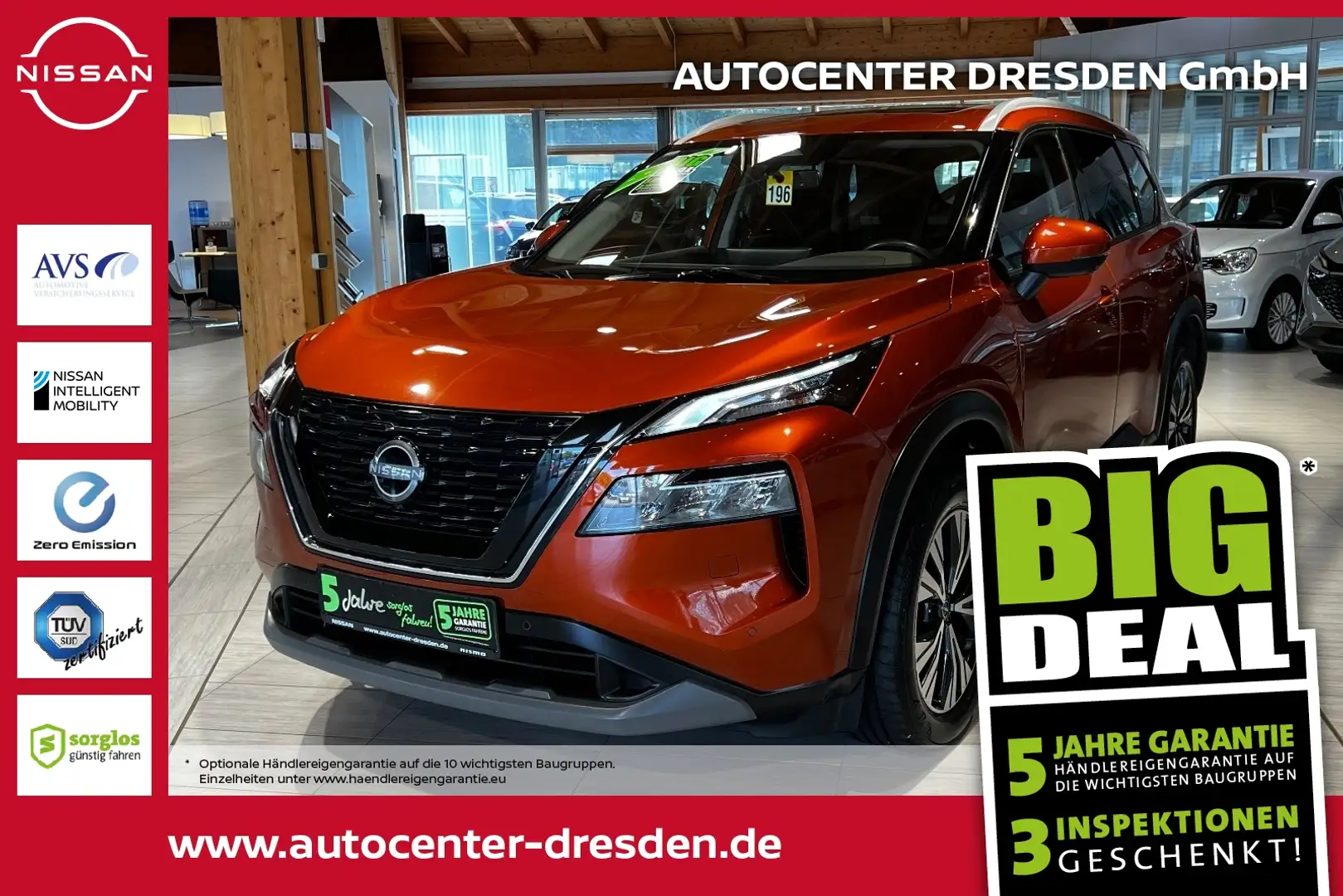 Nissan X-Trail 1.5 VC-T e-Power e-4orce N-Conn ACC KAM Orange - 1