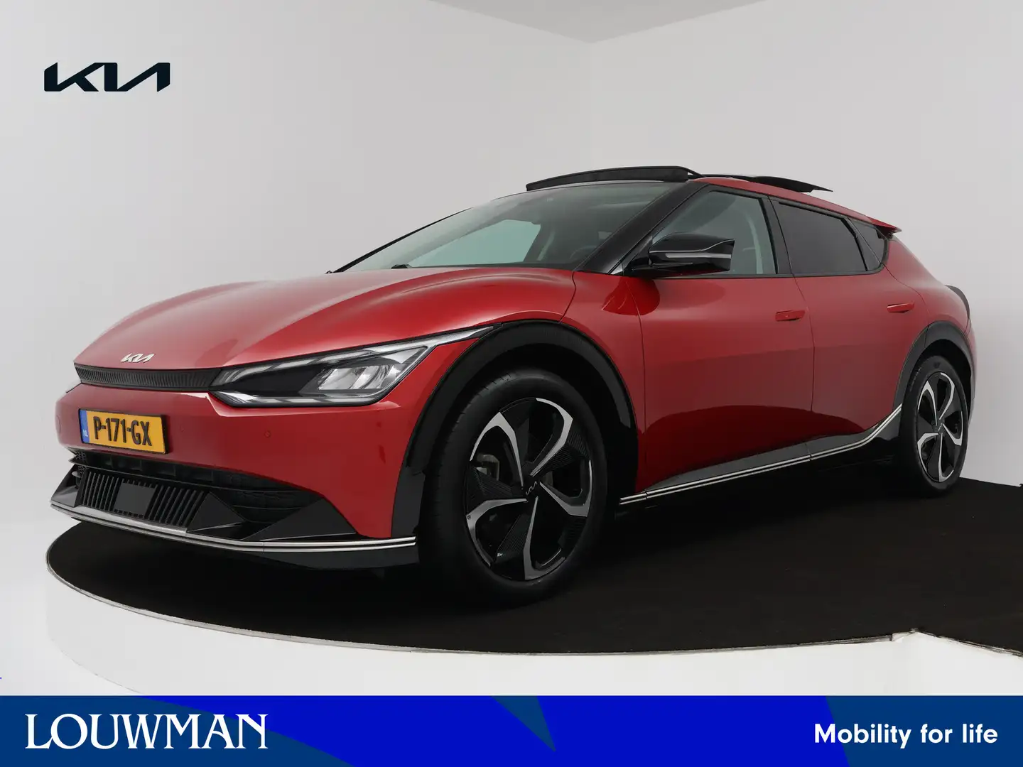 Kia EV6 Plus Advanced 77.4 kWh | Schuif/kanteldak | Stoelv Rood - 1