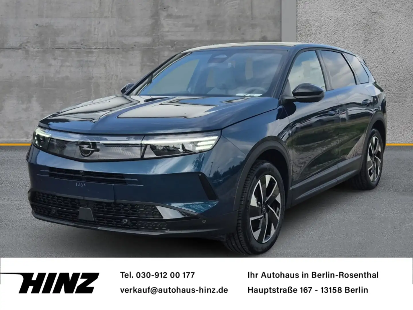 Opel Grandland GS 1.2 Mild-Hybrid ,Panoramad,360 Kamera Blauw - 1