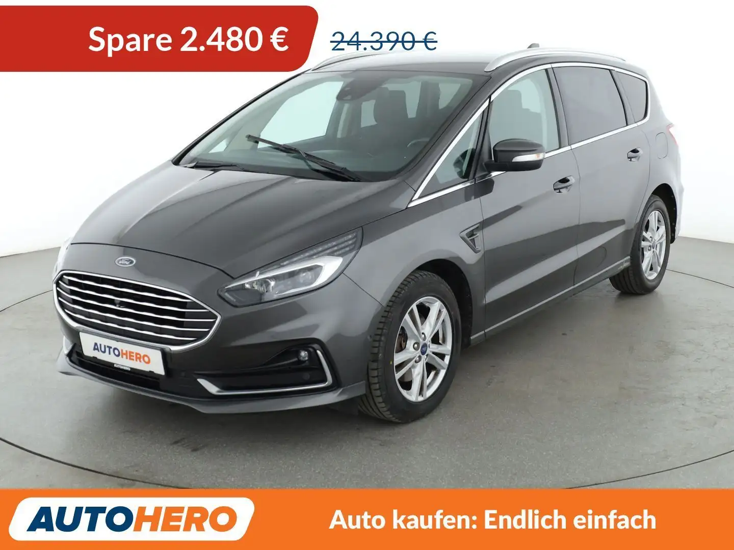 Ford S-Max 2.0 TDCi EcoBlue Titanium Aut.*NAVI*LED*ACC*SPUR* Grau - 1