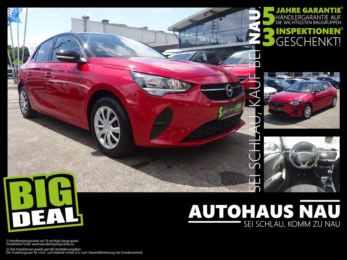 Opel Corsa 1.2 Edition Inspektionspaket BigDeal! Rojo - 1