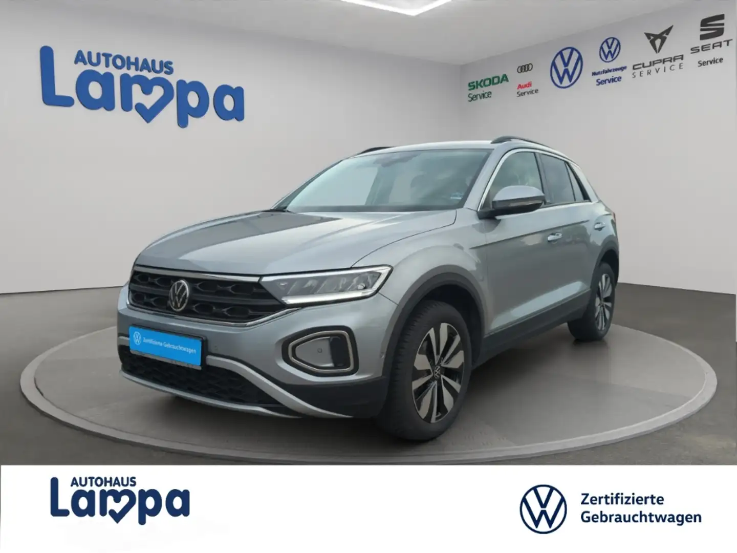 Volkswagen T-Roc Move 1.5 TSI DSG NAV,MFK,RFK,SHZ,LED Silber - 1