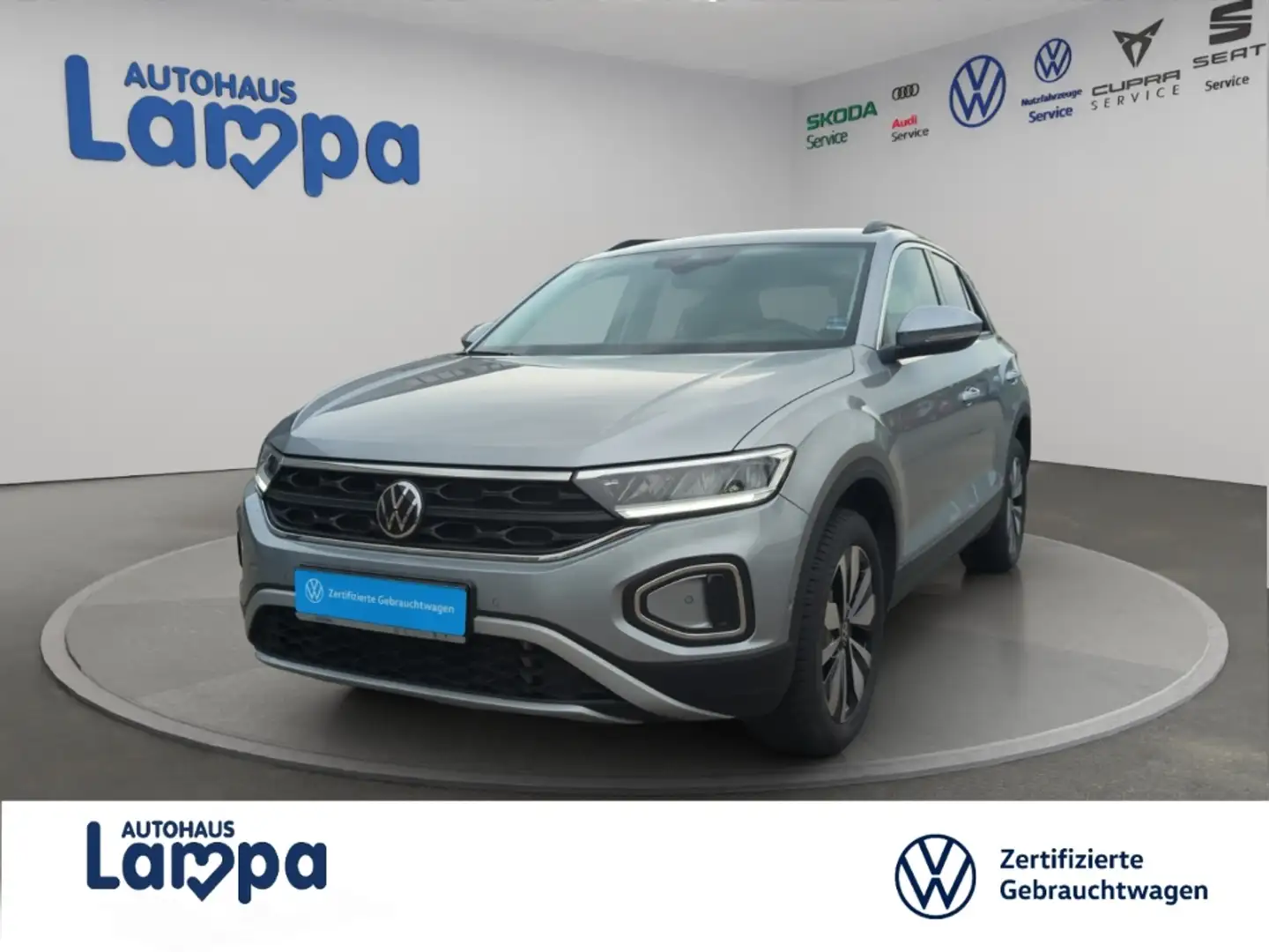 Volkswagen T-Roc Move 1.5 TSI DSG NAV,MFK,RFK,SHZ,LED Silber - 2