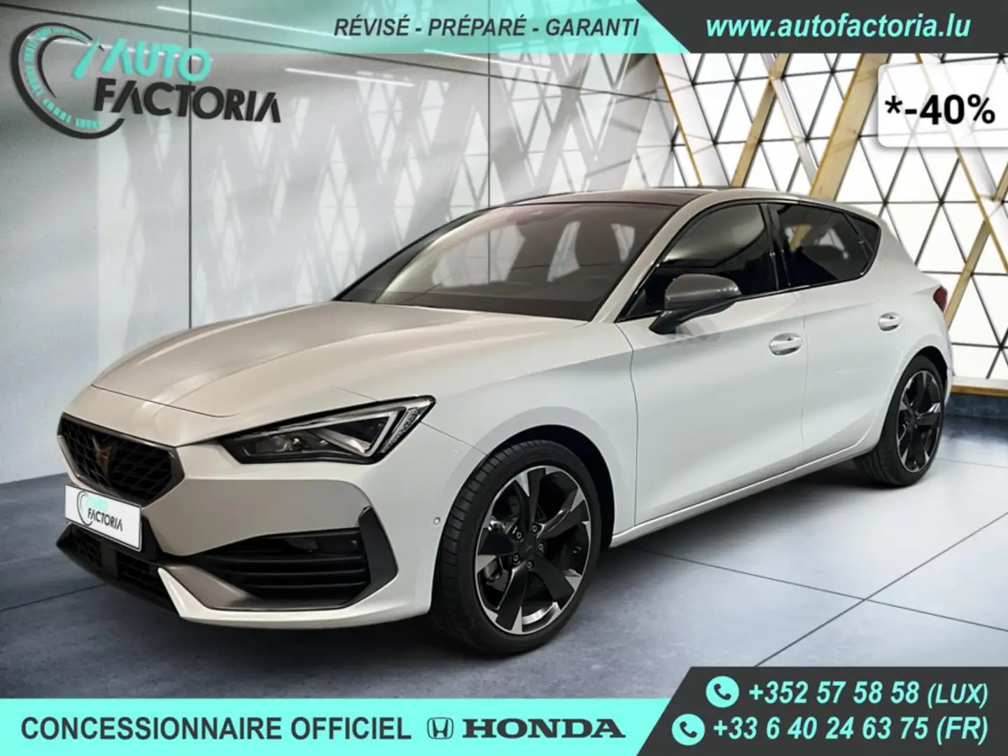 CUPRA Leon -39% 1.5 TSI 150cv BVA +T.PANO+GPS+CAM+Options Beige - 1