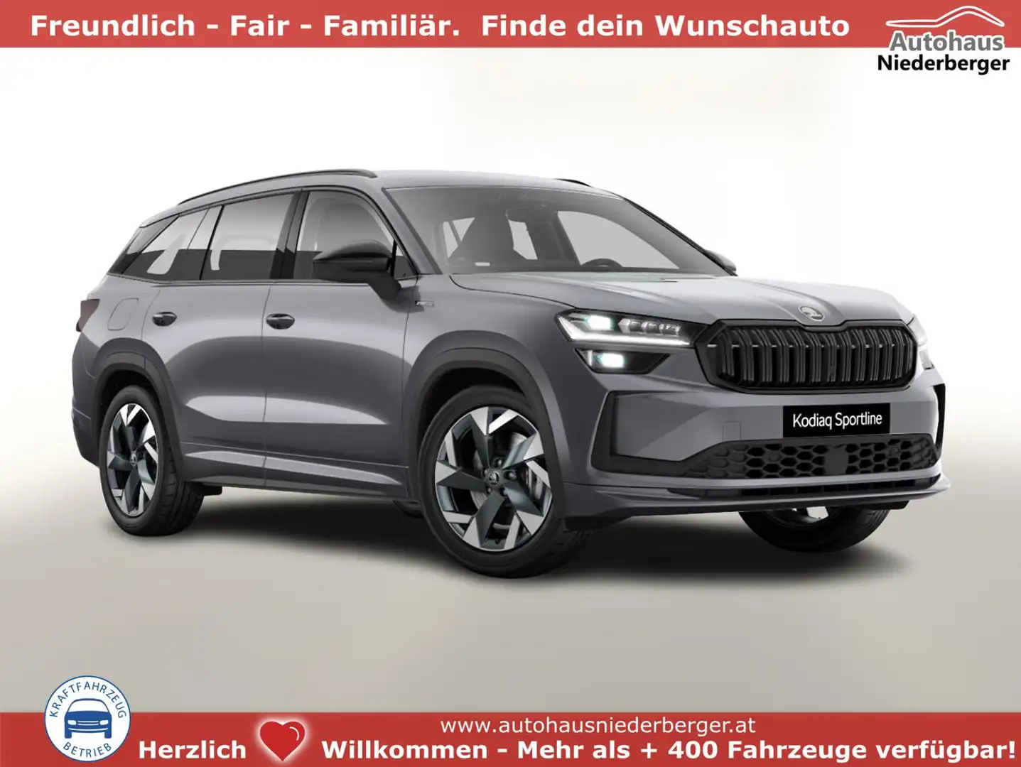 Skoda Kodiaq Sportline TDI 193 4x4 Sportl AHK Matrix Nav ACC... Grau - 1