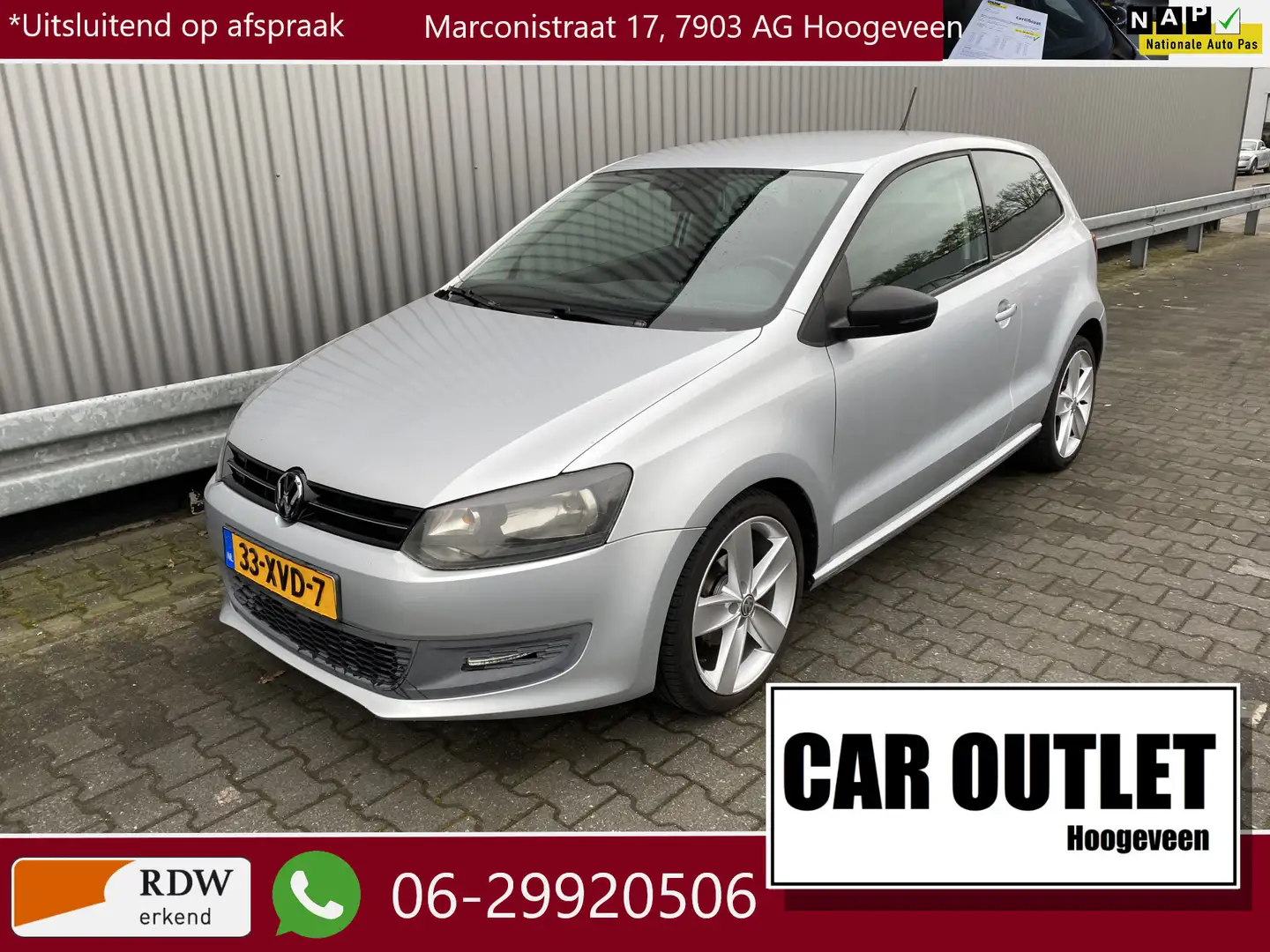 Volkswagen Polo 1.2 Easyline A/C, CC, LM, nw. APK – Inruil Mogelij Gris - 1