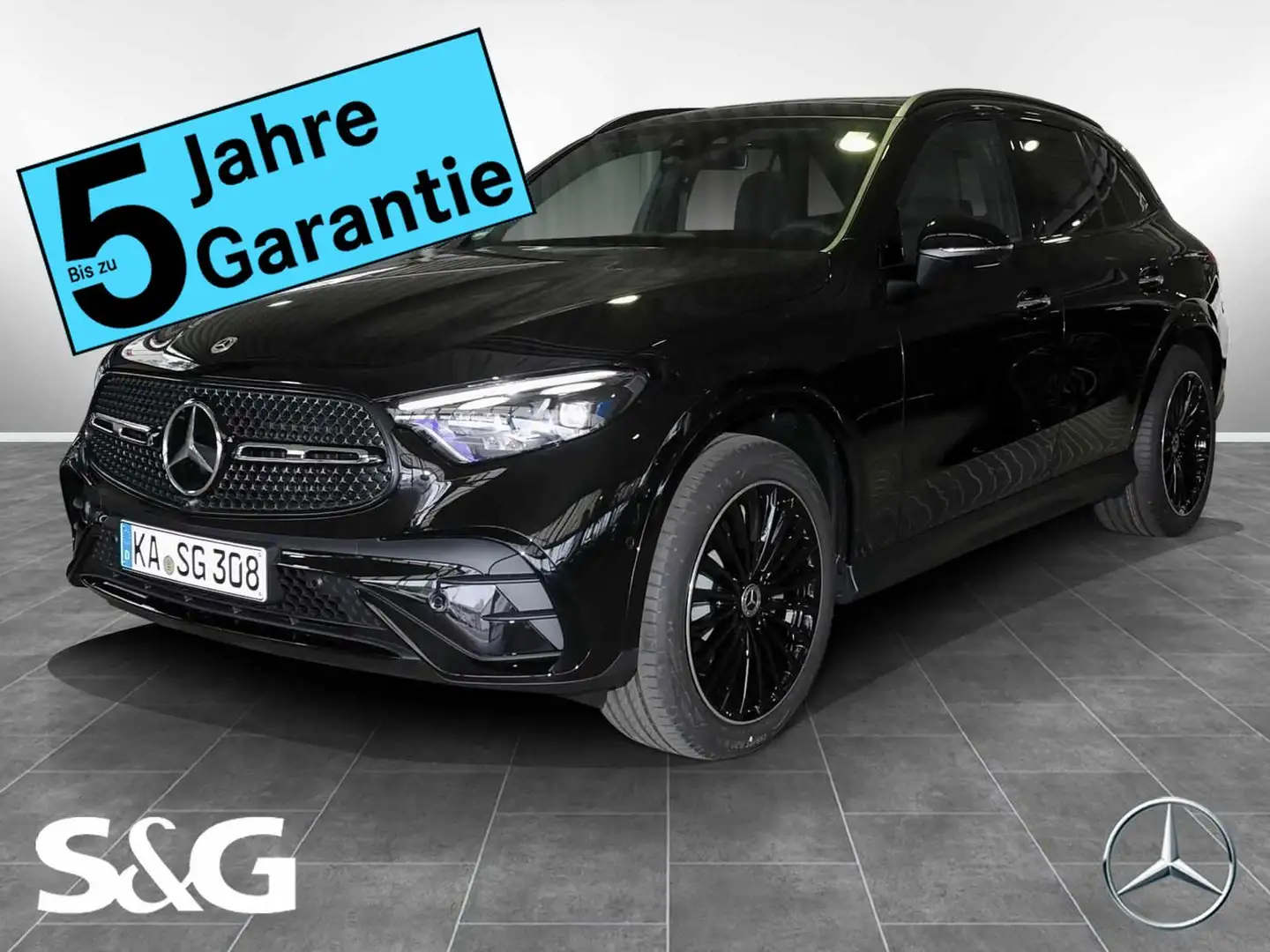 Mercedes-Benz GLC 300 d 4M AMG Night+MBUX+360°+DI-LED+Pano+AHK Schwarz - 1