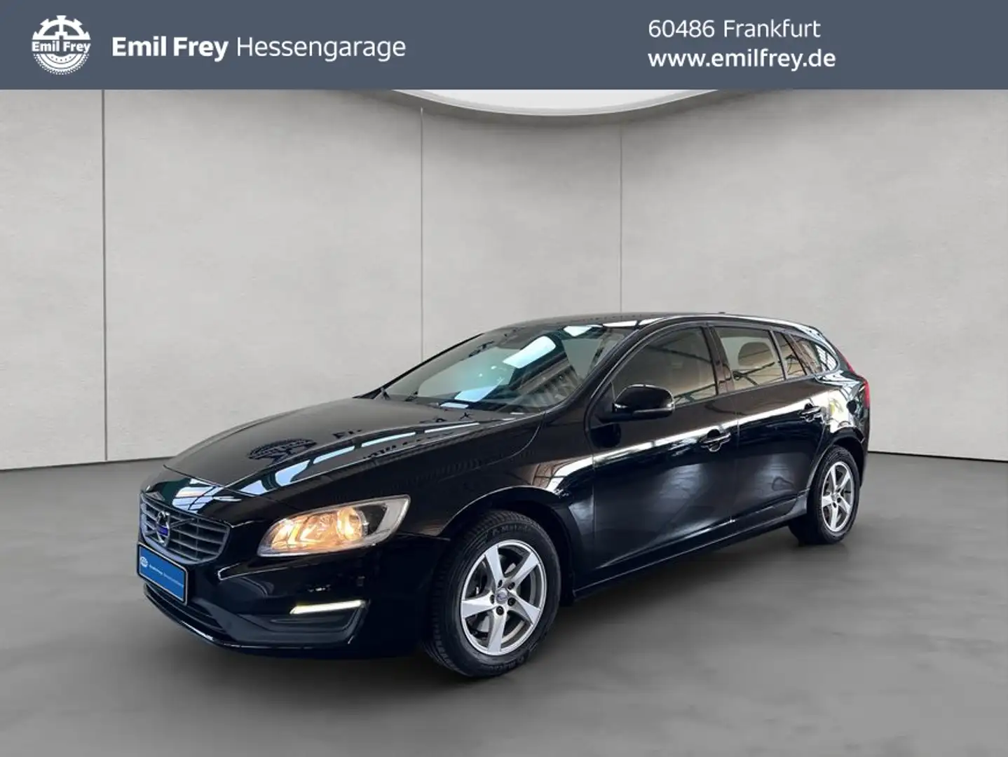 Volvo V60 D3 Linje-Business Aut Navi Einparkhilfe Sitzhe Schwarz - 1