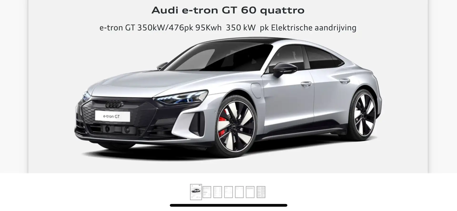 Audi e-tron GT e-tron GT 93 kWh Argent - 1