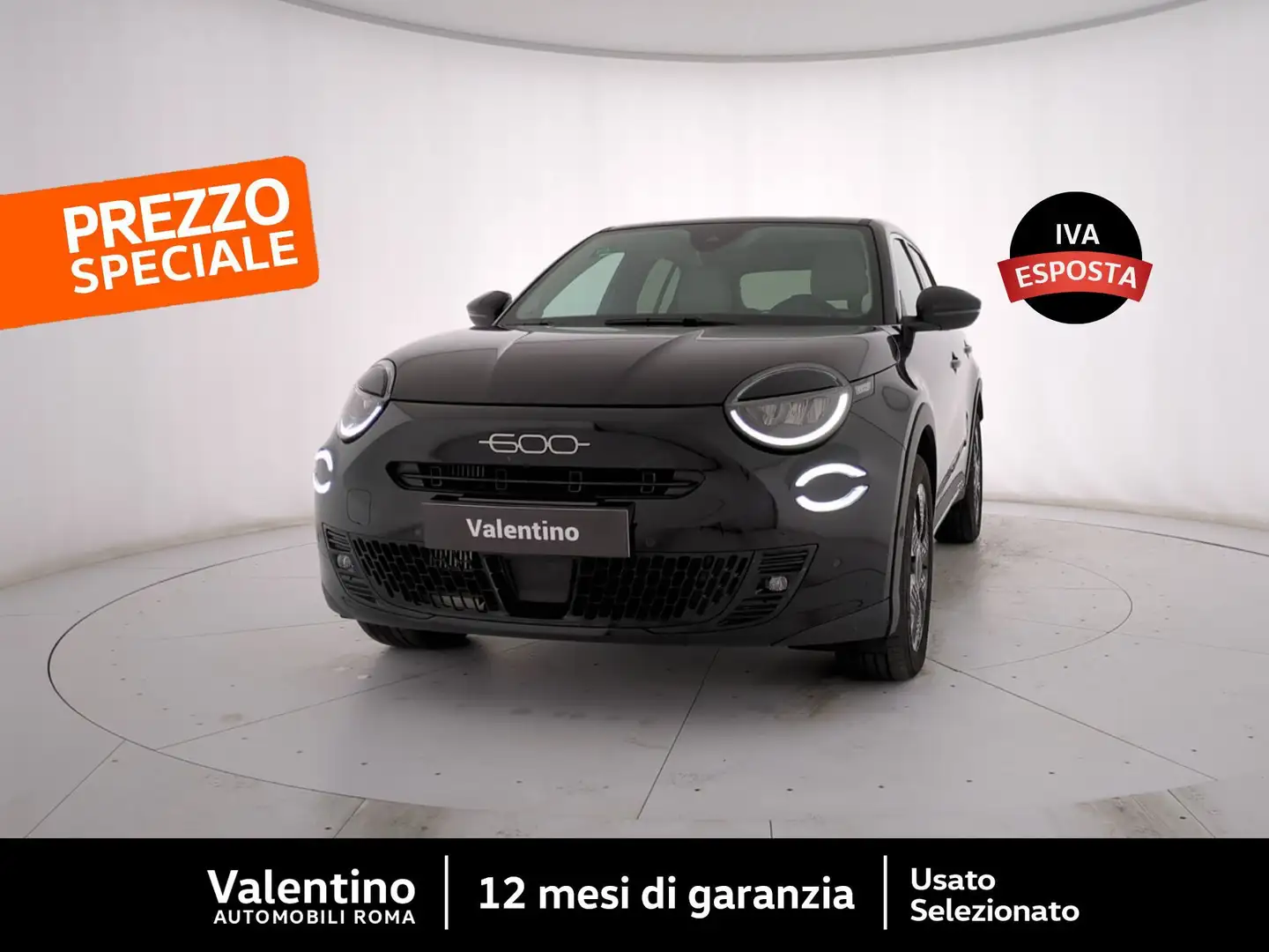 Fiat 600 Hybrid MHEV La Prima Nero - 1