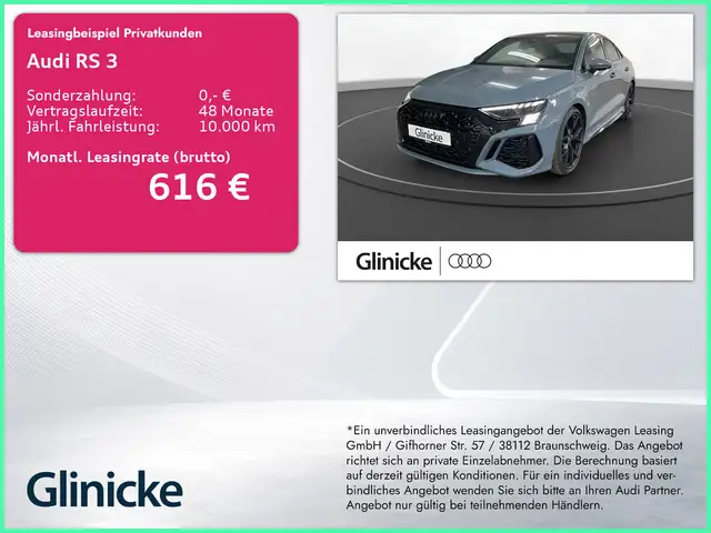 Audi RS3 Limousine 2.5 TFSI qu. RS Abgas Pano Matrix