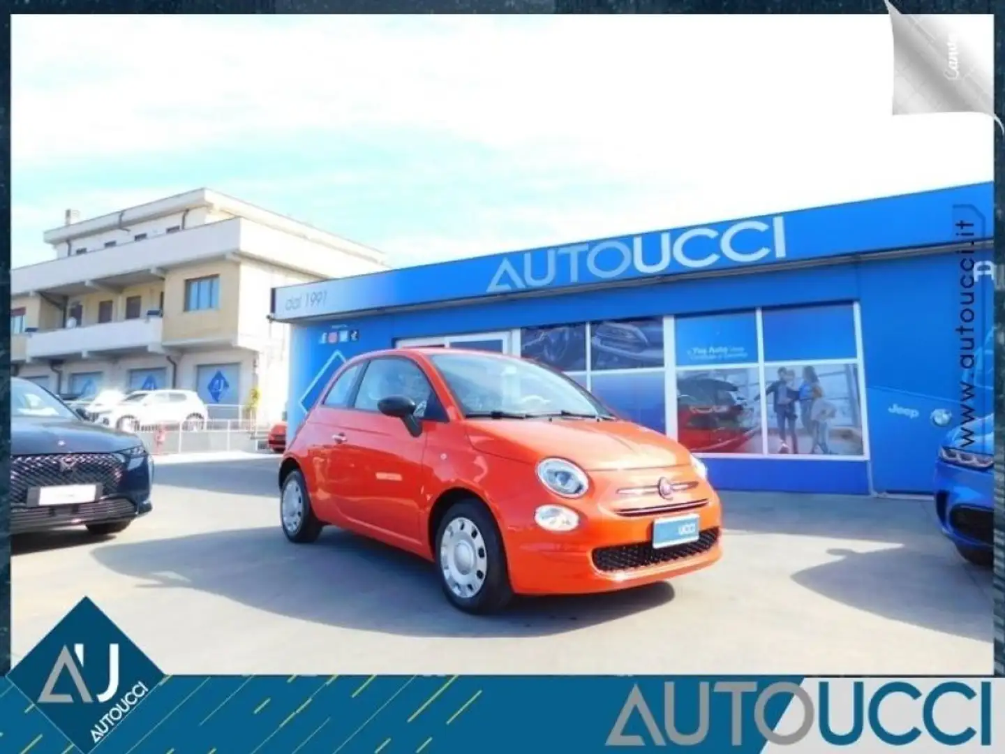 Fiat 500 1.0 Hybrid Cult 70 CV Arancione - 1