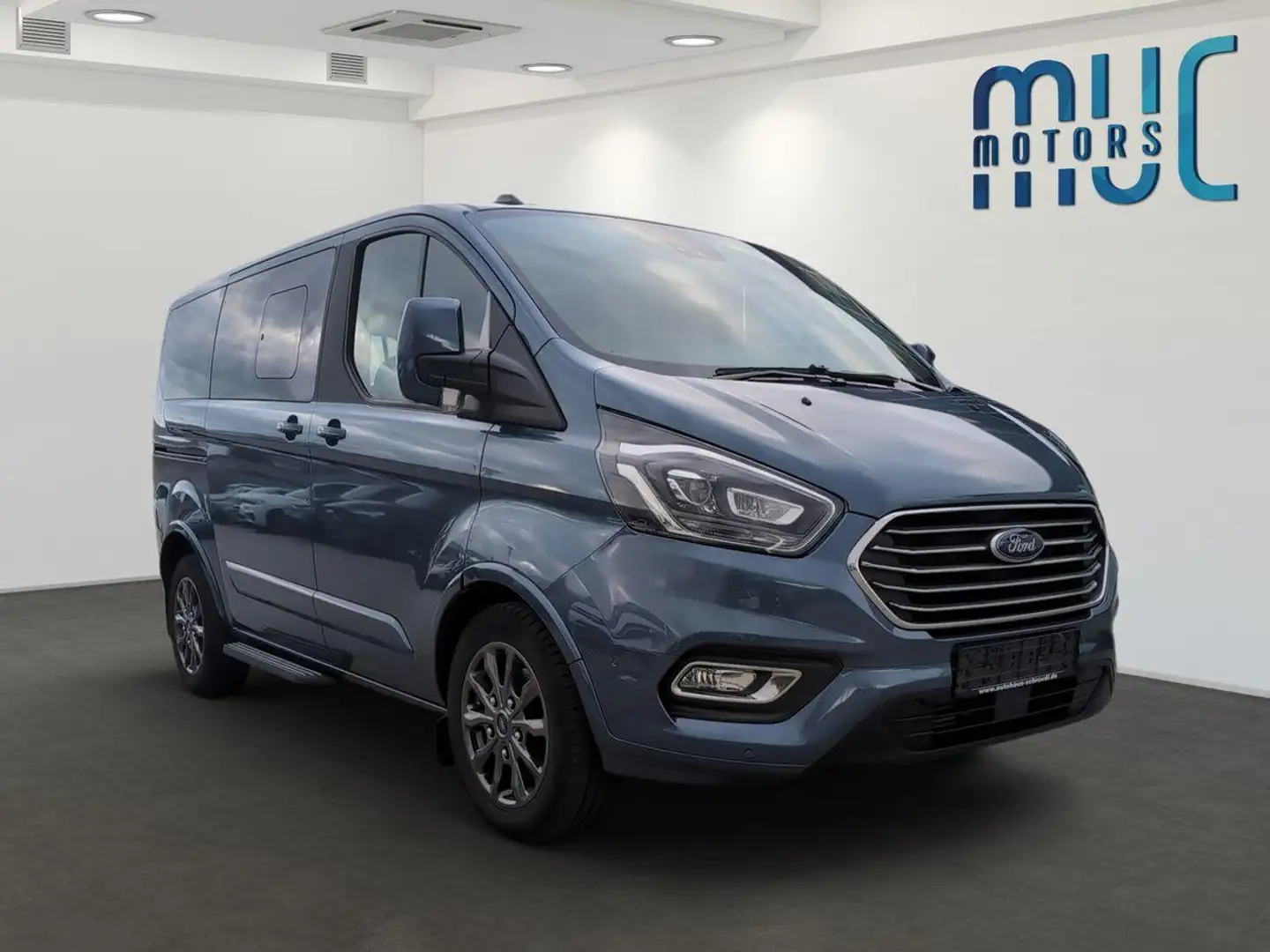 Ford Tourneo Custom 320 Titanium X~Standh.~AHK~ACC Bleu - 1