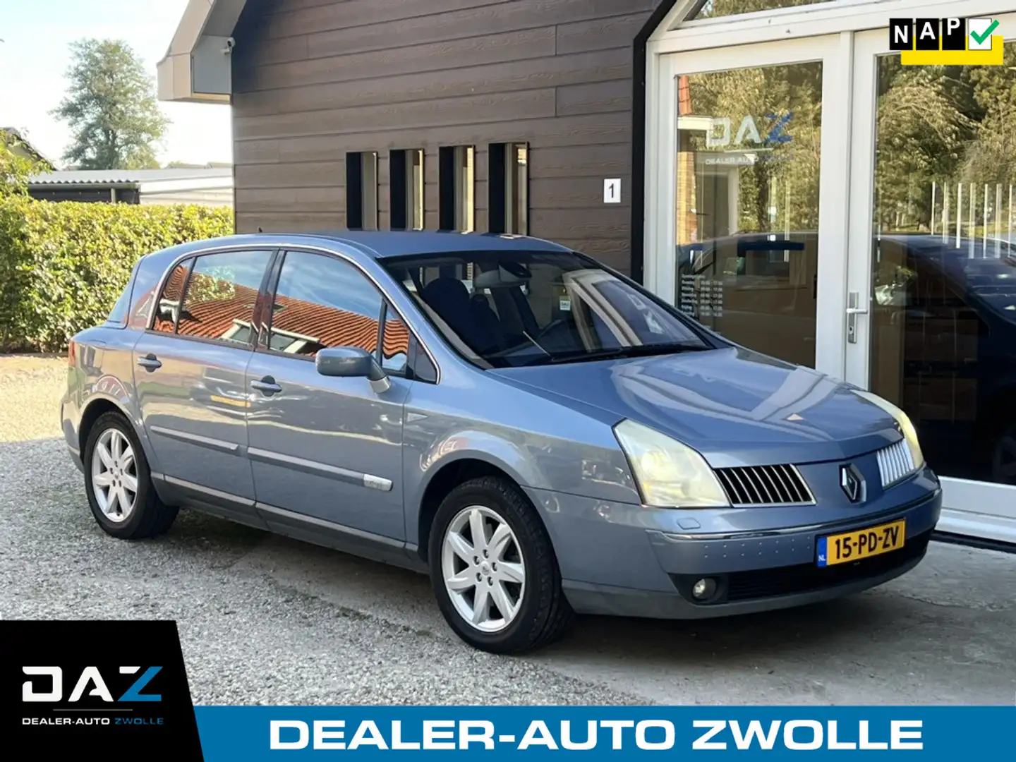 Renault Vel Satis 2.0 16V Turbo Privilége Aut/Ecc/Navi/Youngtimer! Blauw - 1