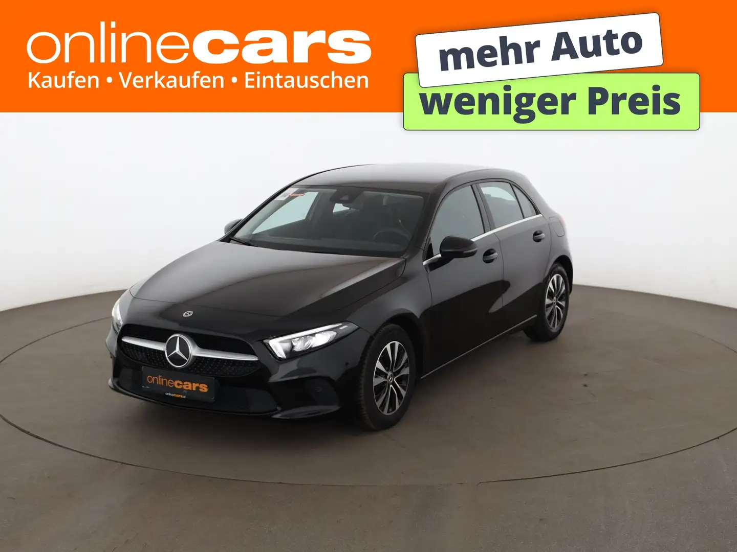 Mercedes-Benz A 180 d Aut LED LEDER NAVI R-CAM SITZHZG ASSIST Schwarz - 1