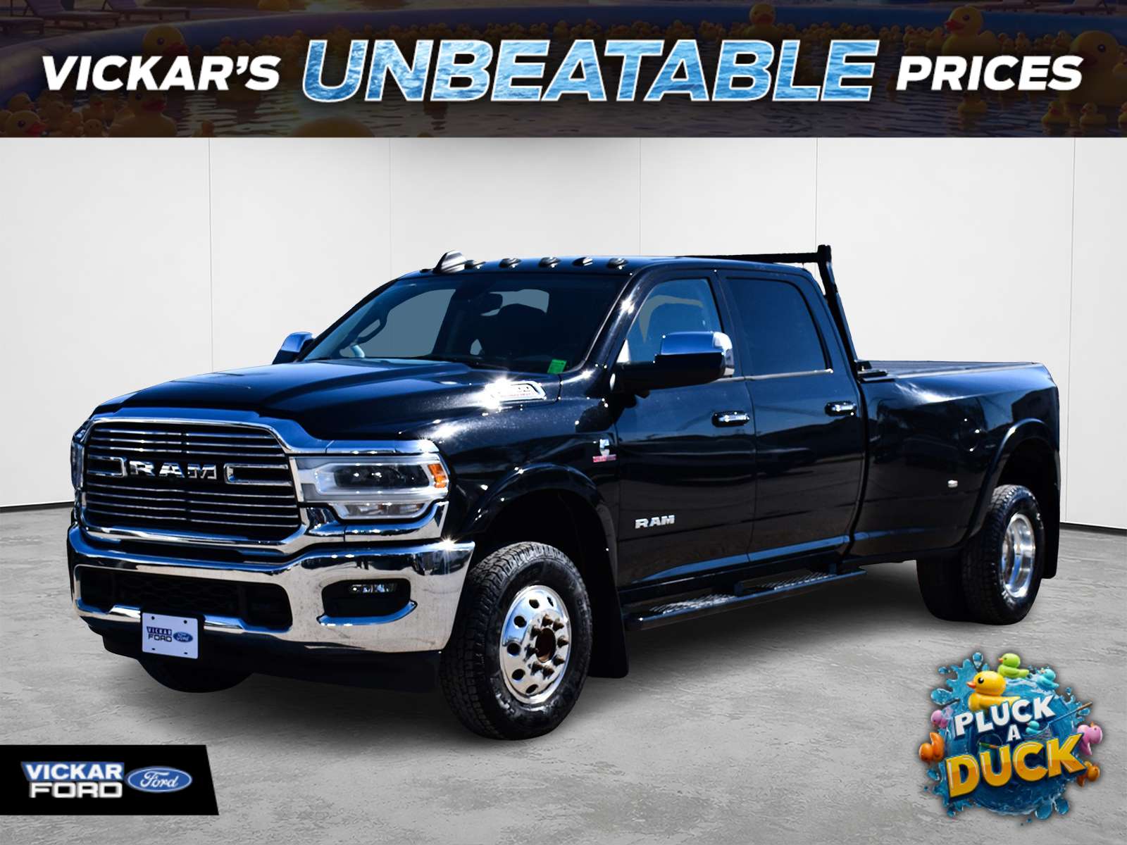 Black 2019 RAM 3500 Pickup Truck Four-Wheel Drive Automatic