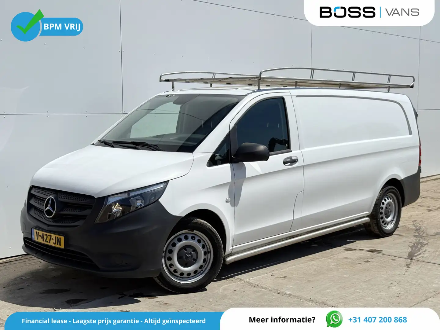 Mercedes-Benz Vito 114 CDI L3H1 Airco Camera Navigatie Trekhaak Imper Wit - 1