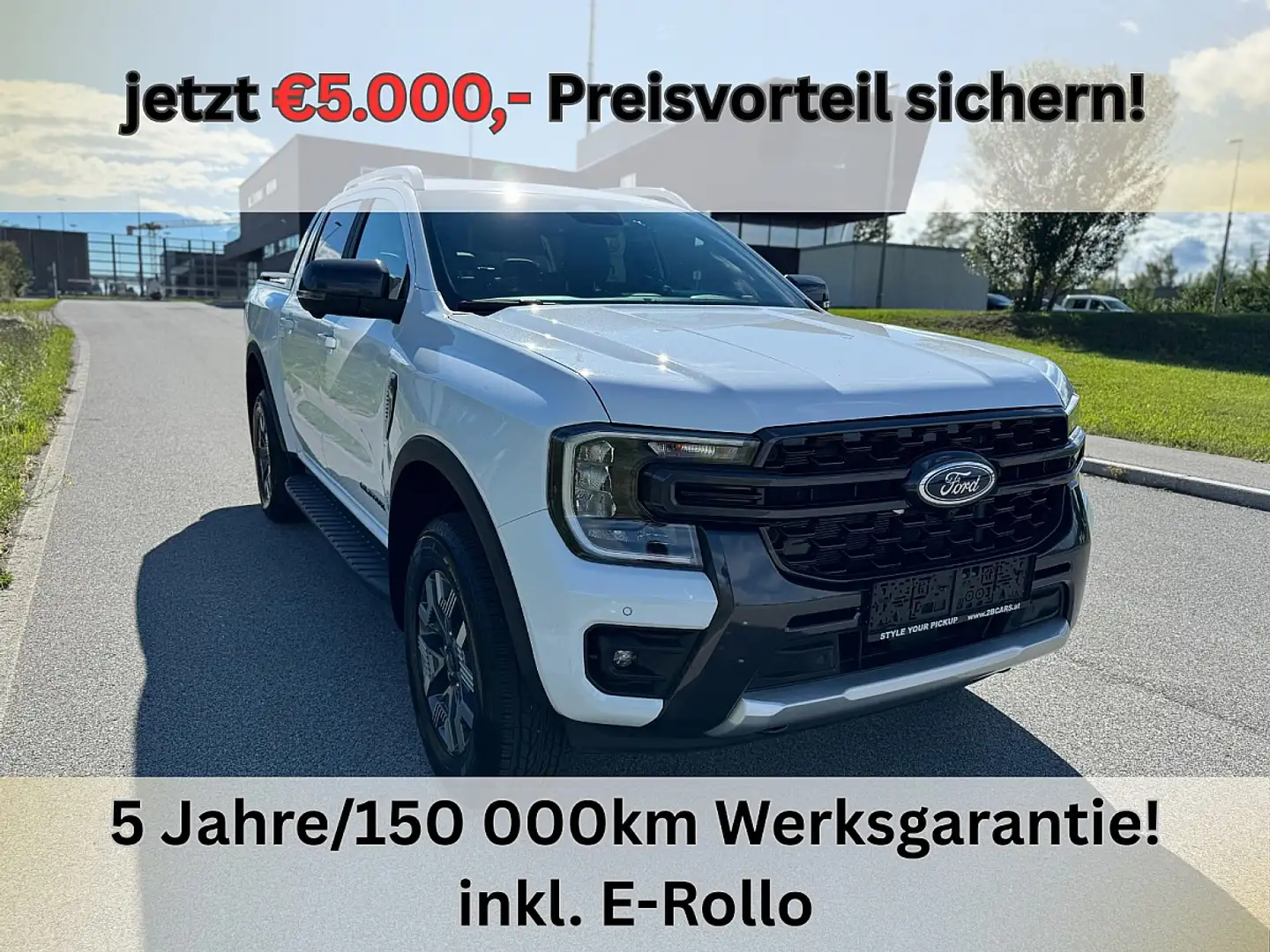 Ford Ranger Ranger Wildtrak e-4WD 2.3 EcoBoost Aut. 3,5t AH... Weiß - 1