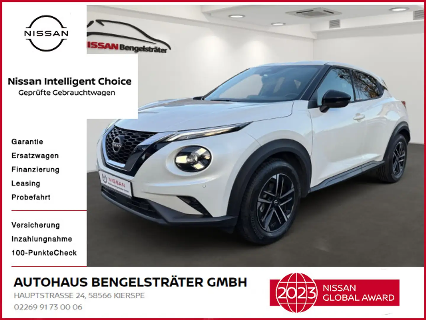 Nissan Juke 1.0 DIG-T N-Connecta Winter Weiß - 1