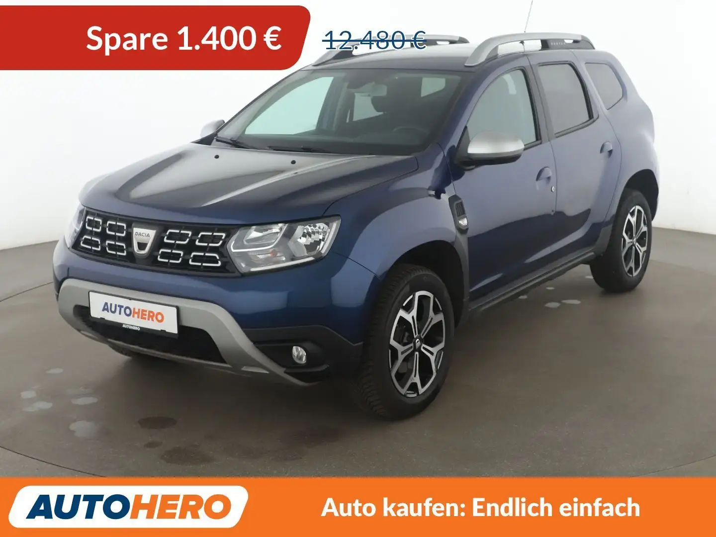 Dacia Duster 1.2 TCe Prestige *NAVI*CAM*TEMPO*SHZ*ALU* Blau - 1