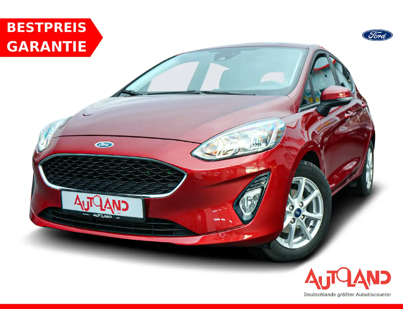 Ford Fiesta 1.0 EcoBoost Klima AHK Sitzheizung PDC Rouge - 1