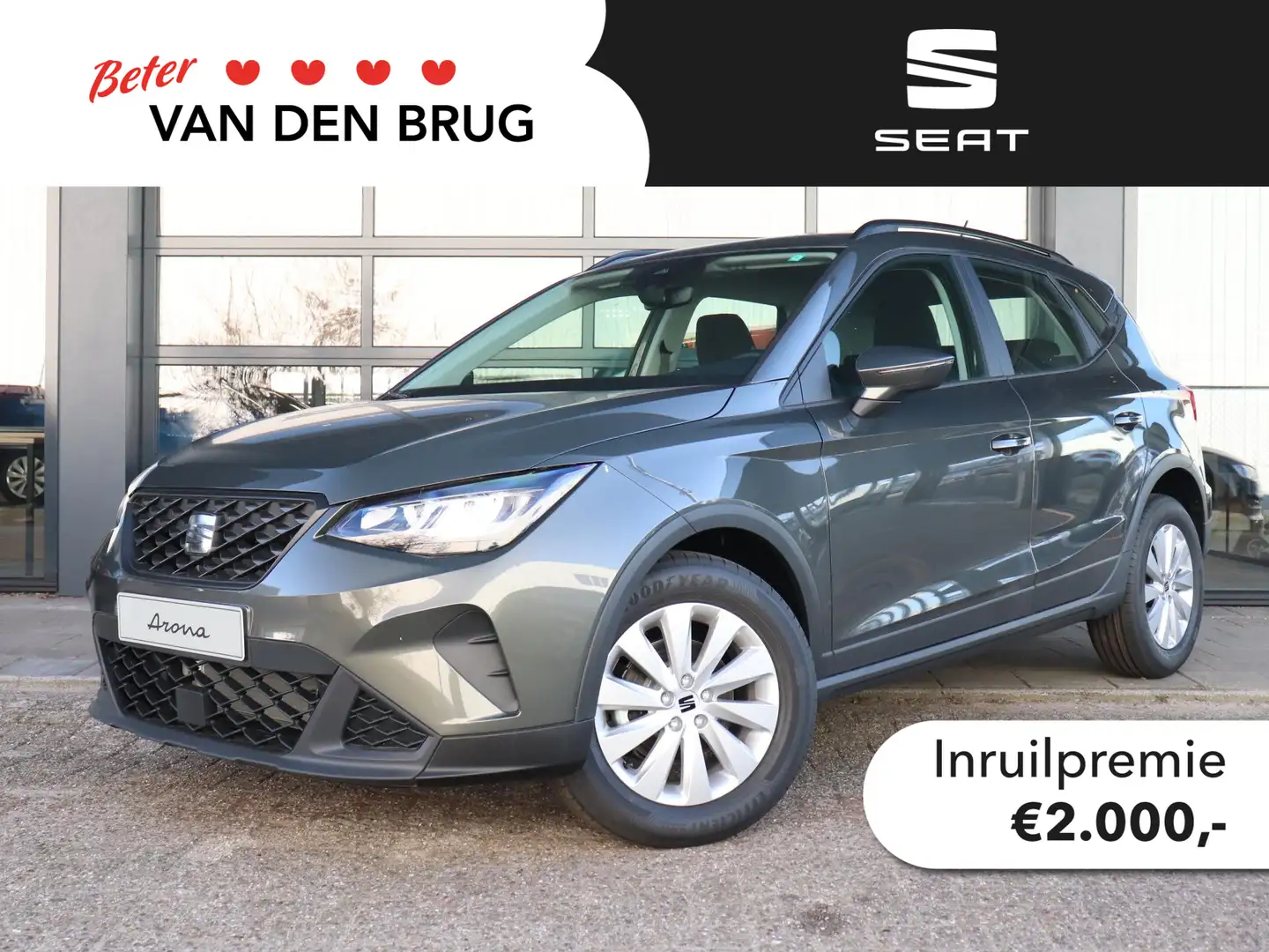 SEAT Arona Style 1.0 70 kW / 95 pk EcoTSI SUV 5 versn. Hand | Grijs - 1