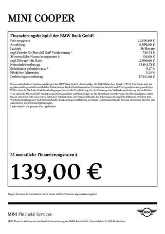 MINI Cooper Classic Trim 3-trg. DAB LED RFK Navi Shz