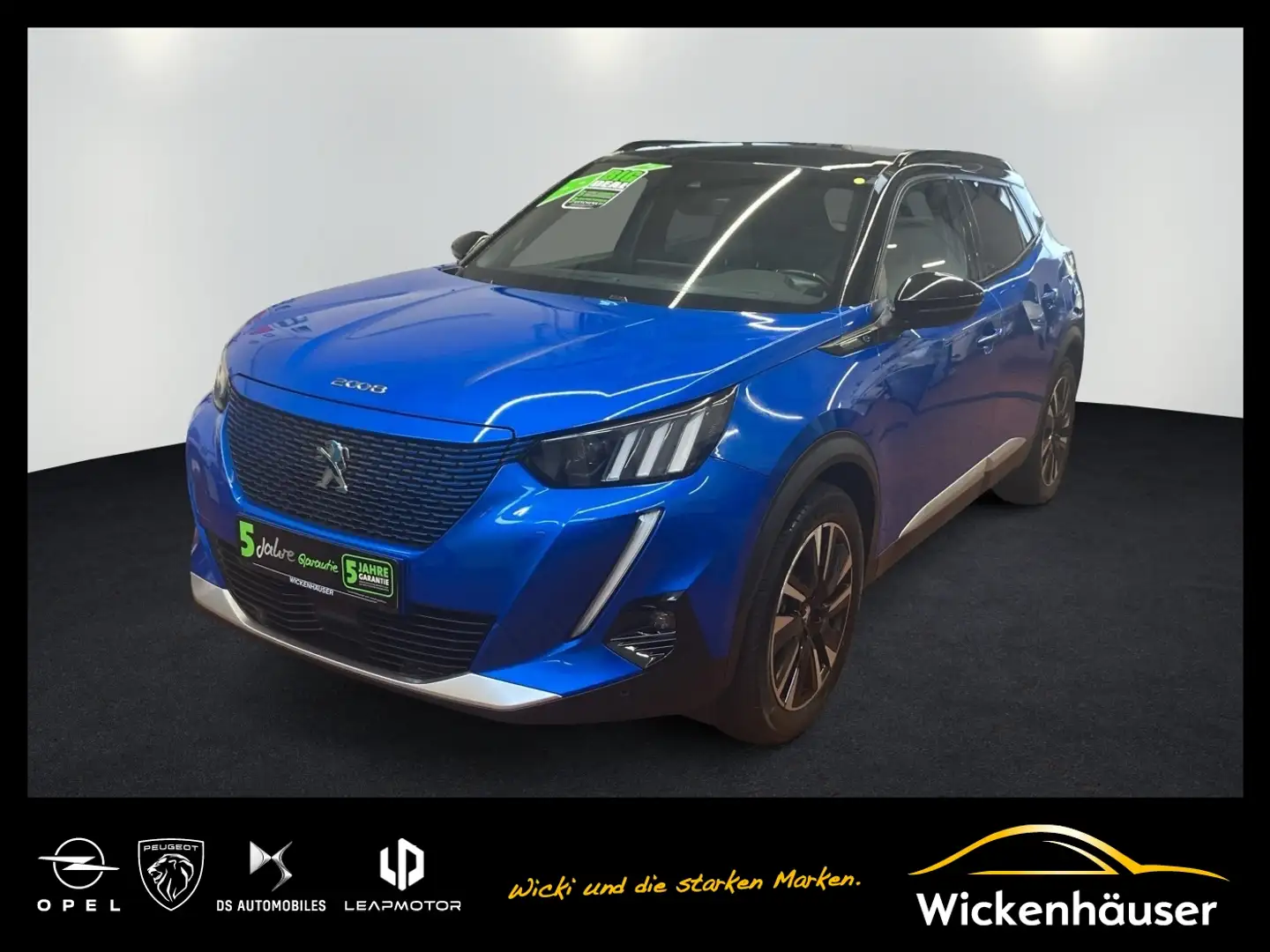 Peugeot e-2008 Elektro 136 GT Navi Kamera Totwinkel Blau - 1