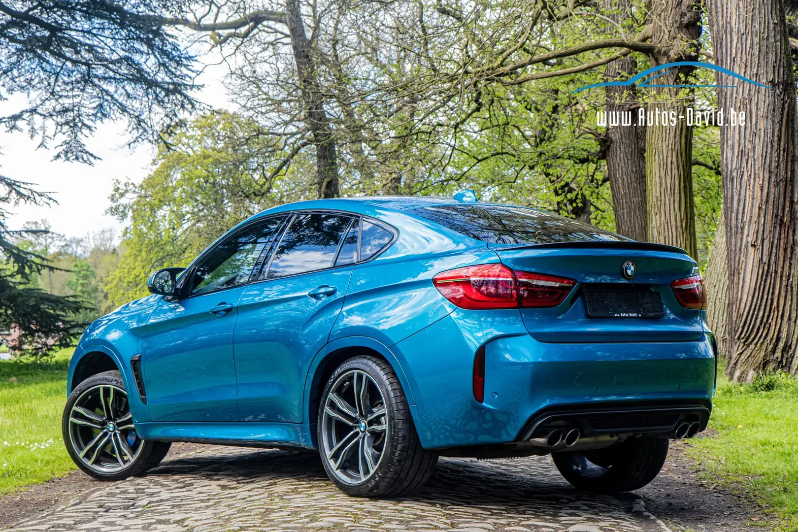 BMW X6 M 4.4AS V8 Bi-Turbo 4X4*LICHTE VRACHT*BTW AFTREKBAAR Modrá - 2