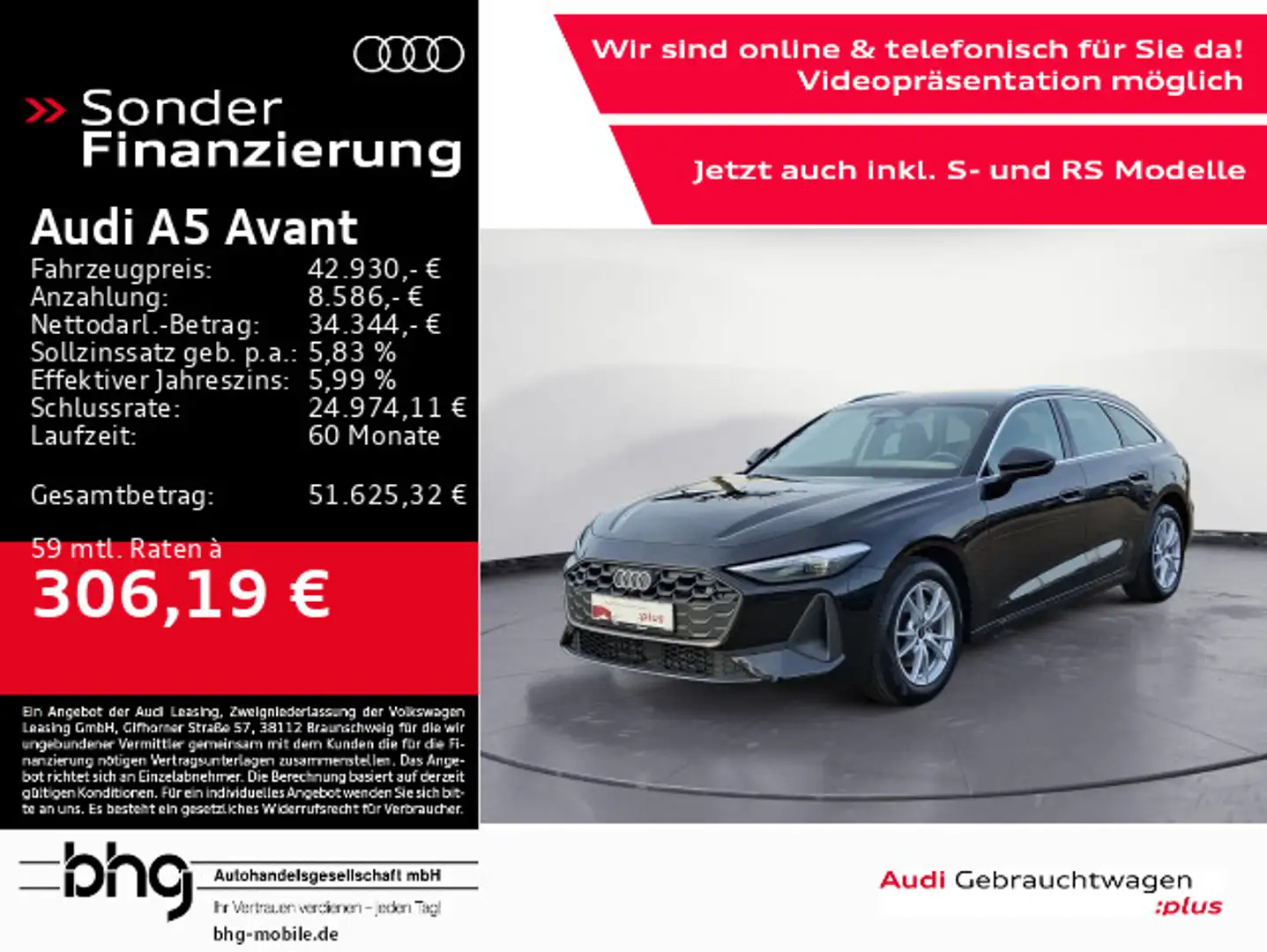 Audi A5 TFSI S tronic Business Sport Navi conne Schwarz - 1