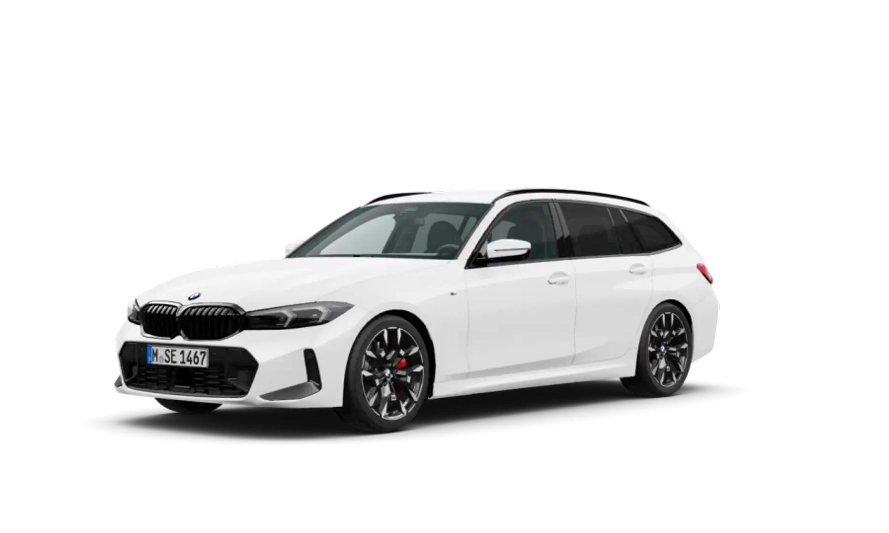 BMW 320 320d xDrive Touring 48V MSport Pro Blanc - 1