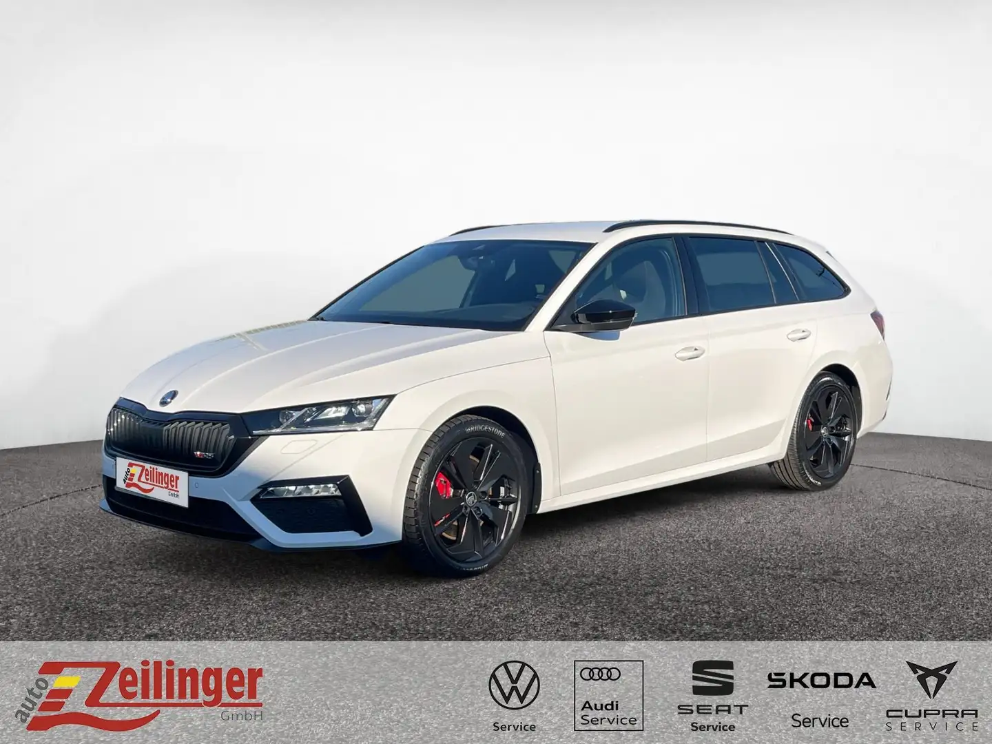 Skoda Octavia Combi RS TSI DSG|AHK|SHZ|LHZ|PDC|SMART Weiß - 1
