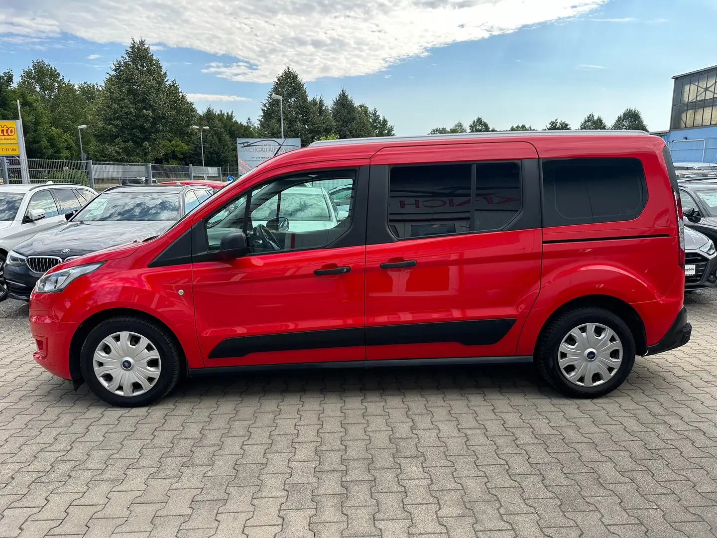 Ford Tourneo Connect 1.5 EcoBlue L2-Maxi*7-Sitze*Kamera*Navi*Klima*Park Rot - 2
