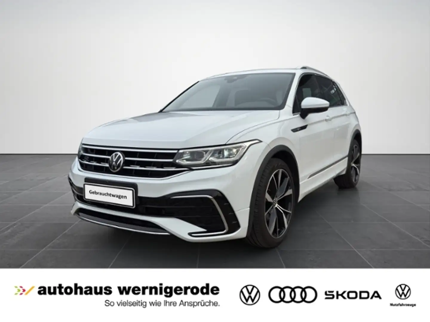 Volkswagen Tiguan 1.5TSI R-Line Matrix/360°/Navi/ACC Blanc - 1