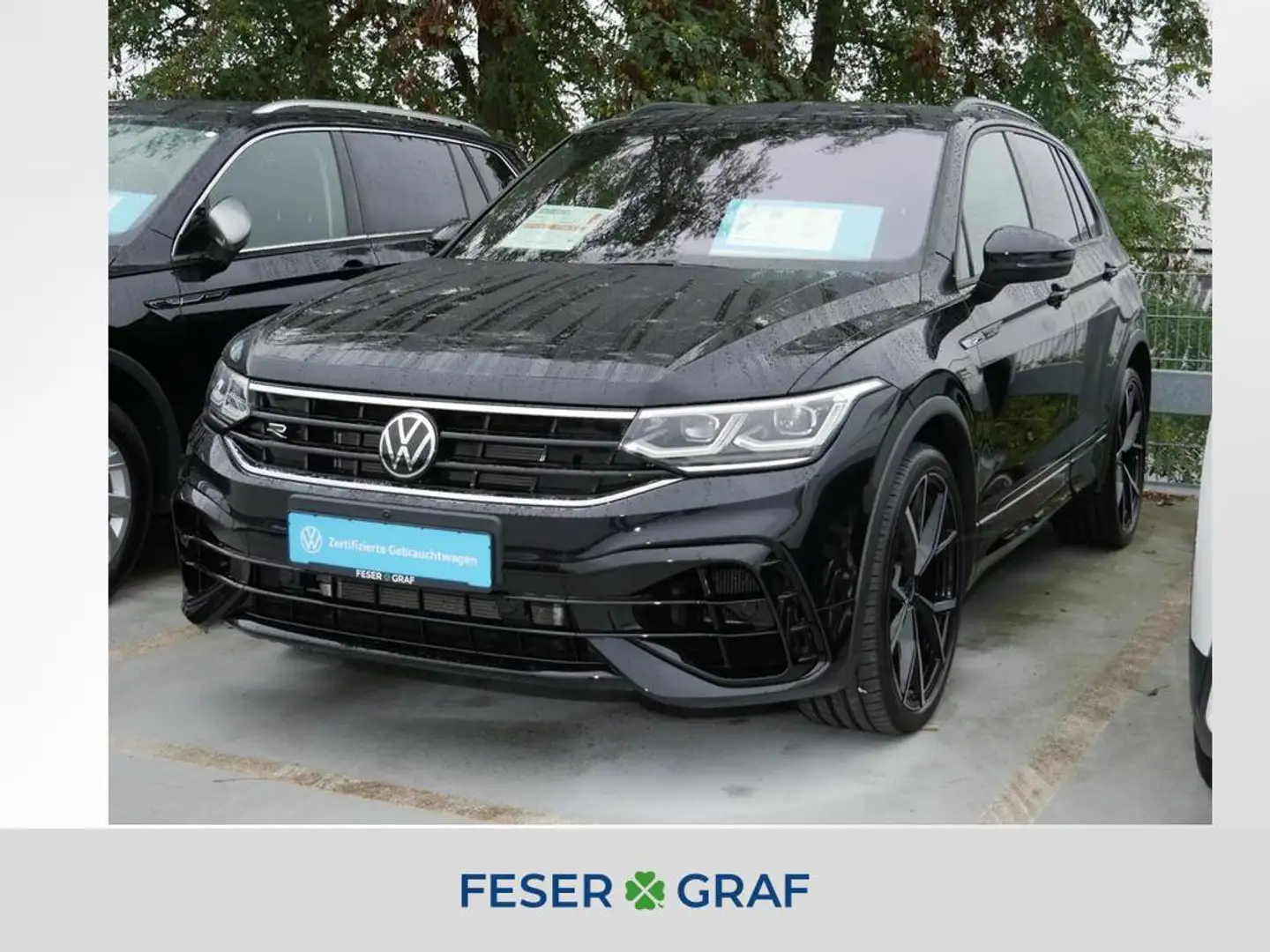 Volkswagen Tiguan R 2.0 TSI 4M AHK Akra Leder Matrix Pano Schwarz - 1