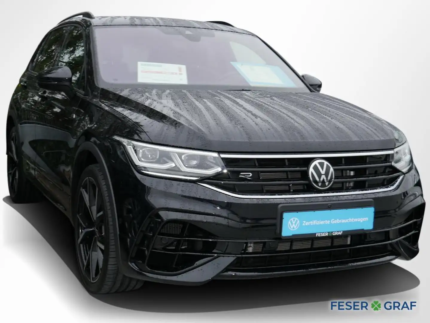 Volkswagen Tiguan R 2.0 TSI 4M AHK Akra Leder Matrix Pano Zwart - 2